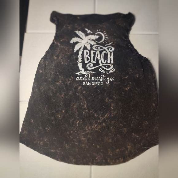 Source Unknown Tops - Beach Calling Sleeveless Top Size XL #355
